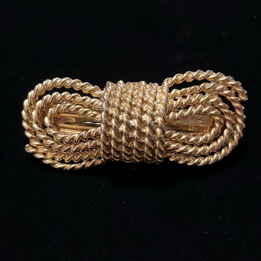 Gold Color Rope Design Hair Clip - Picture 8 of 16